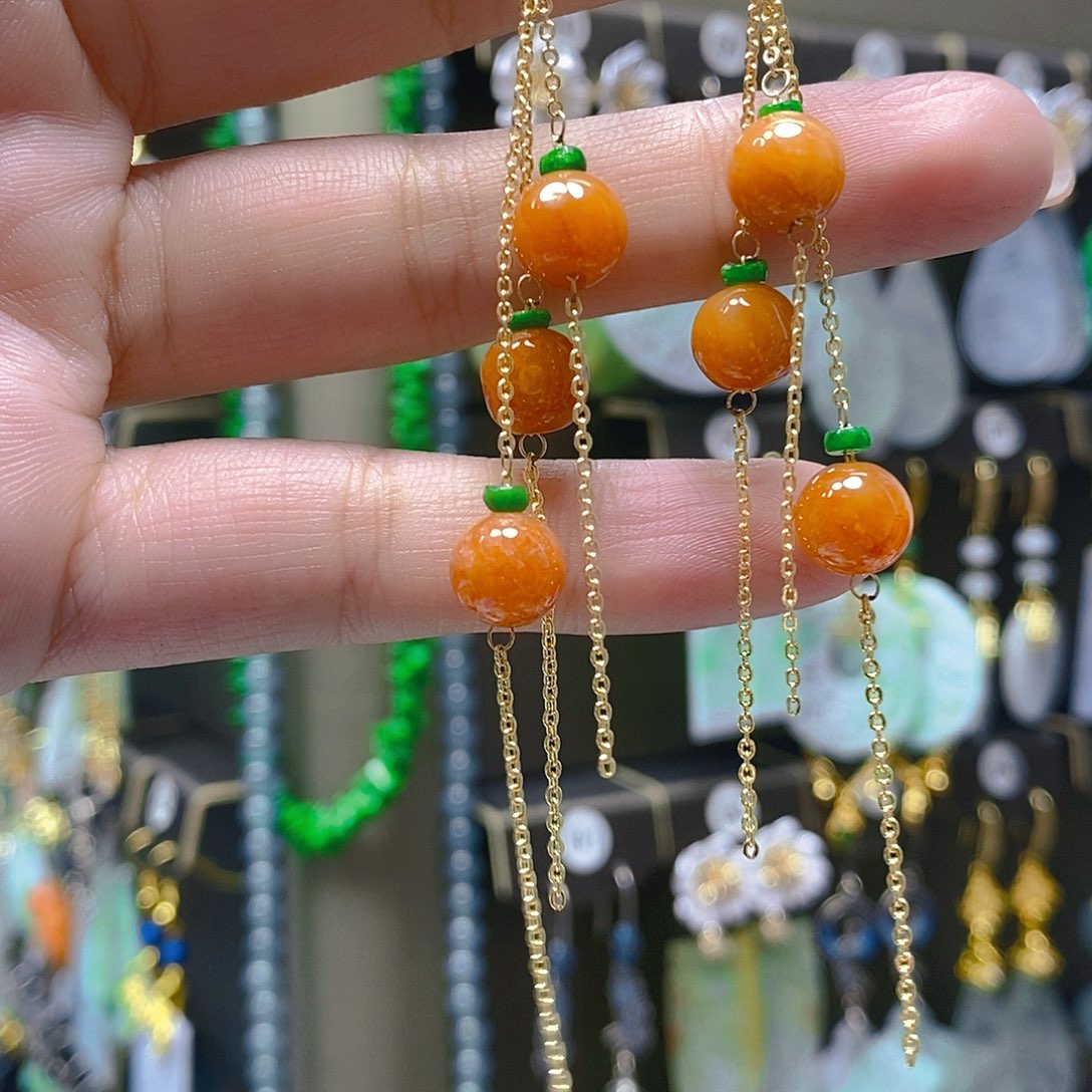 未镶嵌翡翠耳饰翡翠