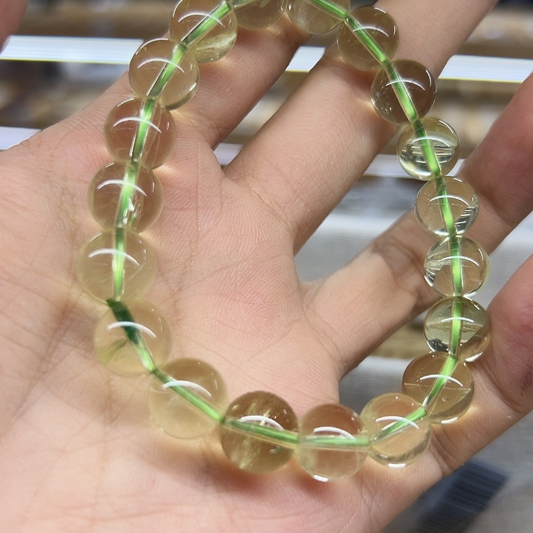 未镶嵌手链水晶竹叶青水晶