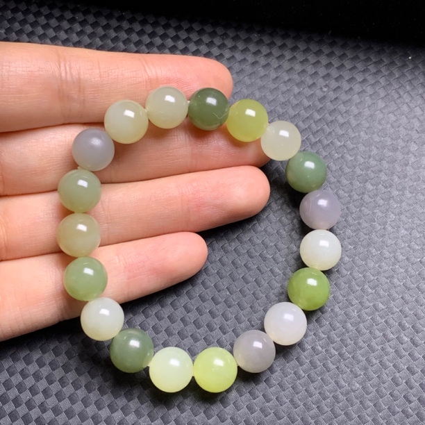 和田玉多宝手串卡10mm单圈手串