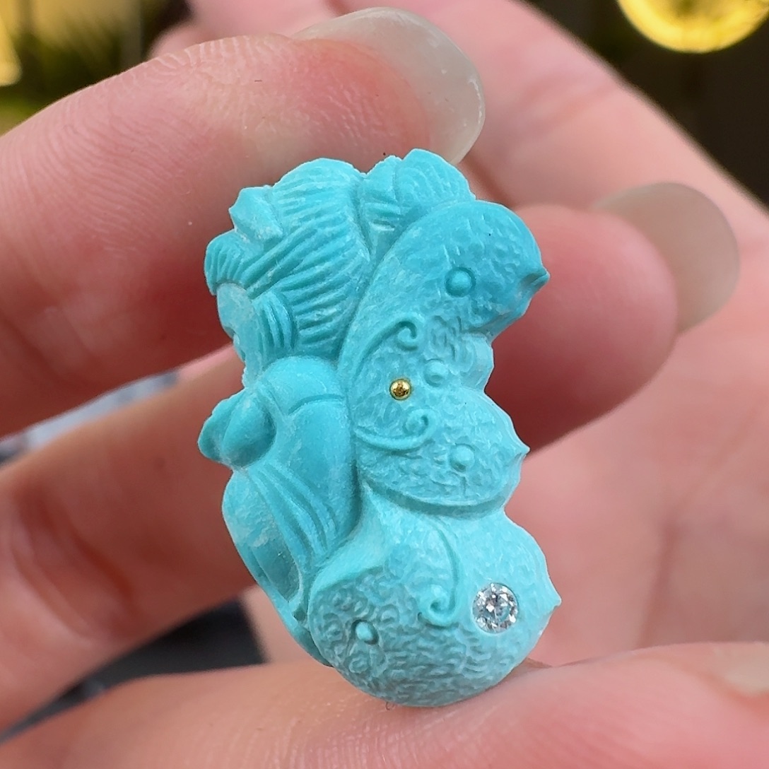 绿松石珠宝奇石未镶嵌