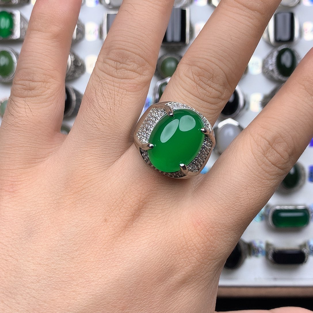 玛瑙/玉髓合金戒指