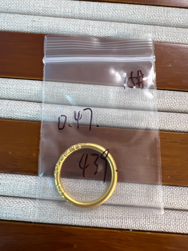 15圈口 足金999 樱花繁花戒指 0.47