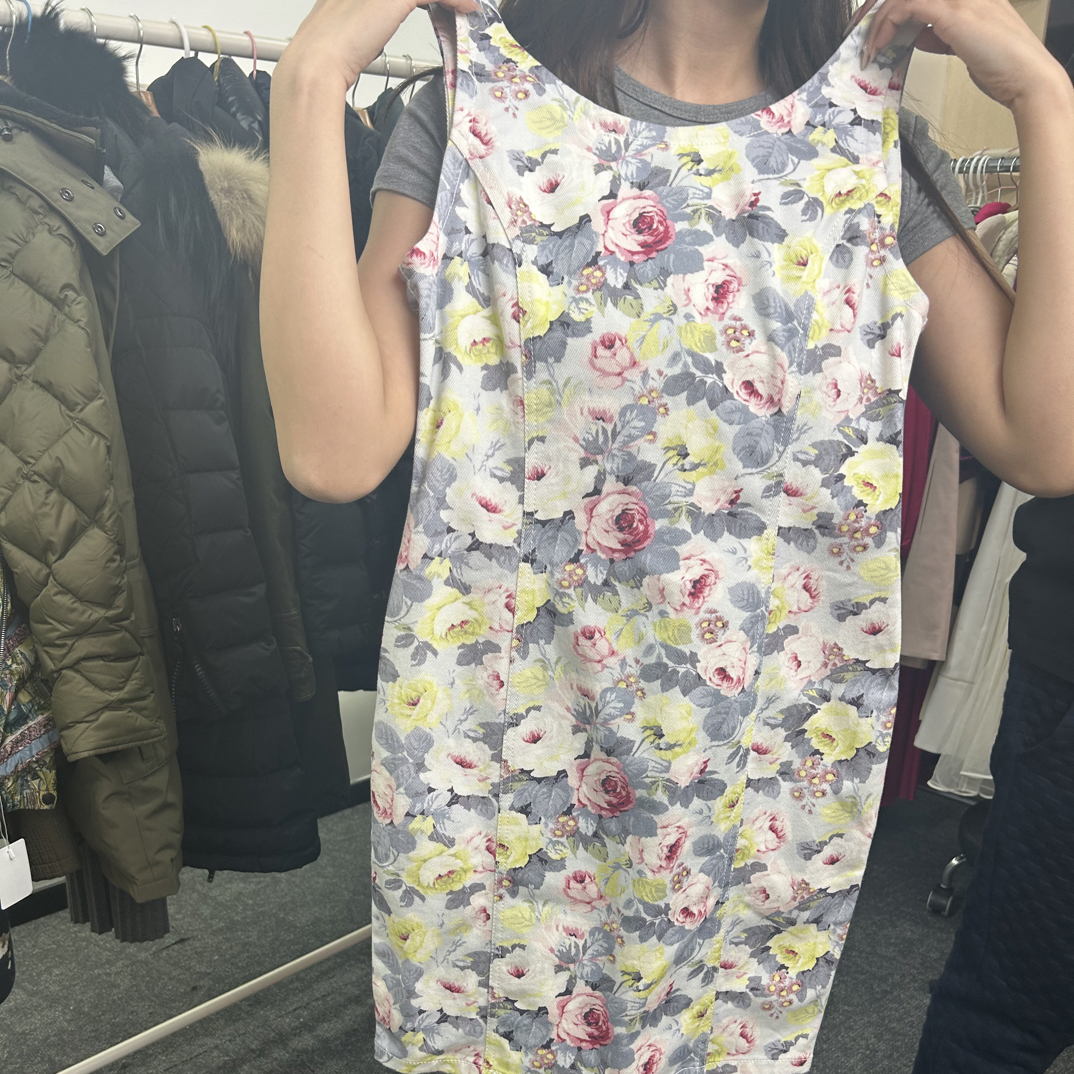 99新 MIU MIU/缪缪 HZ二手奢侈品缪缪花朵牛仔连衣裙h711