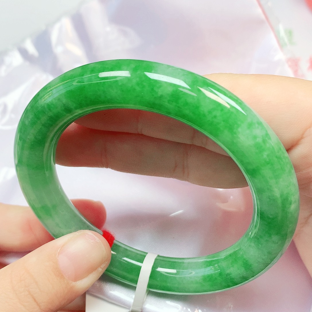 未镶嵌手镯翡翠天然缅甸翡翠A货 满绿高货孤品放漏价