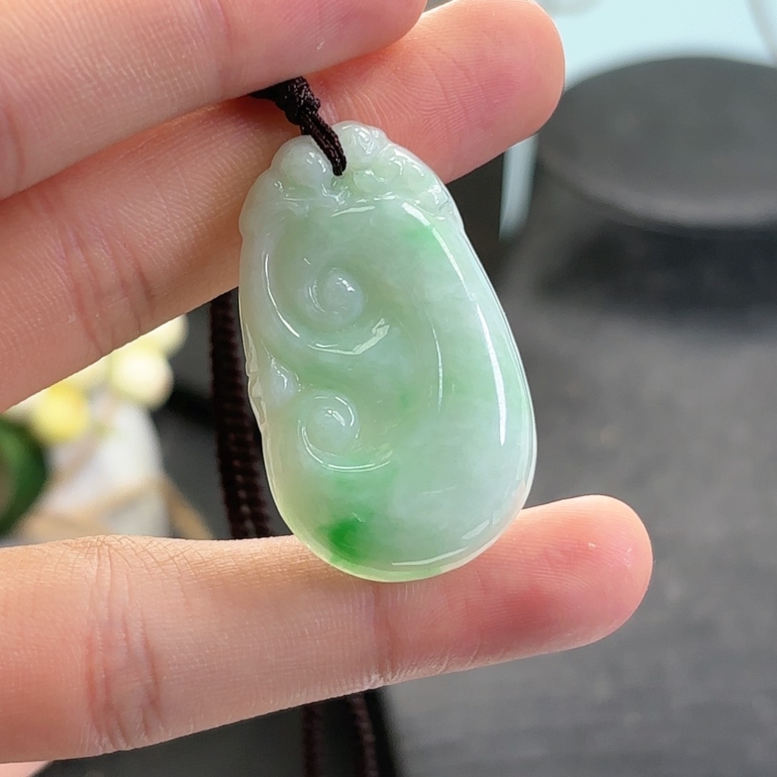 翡翠颈饰未镶嵌k733-795如意