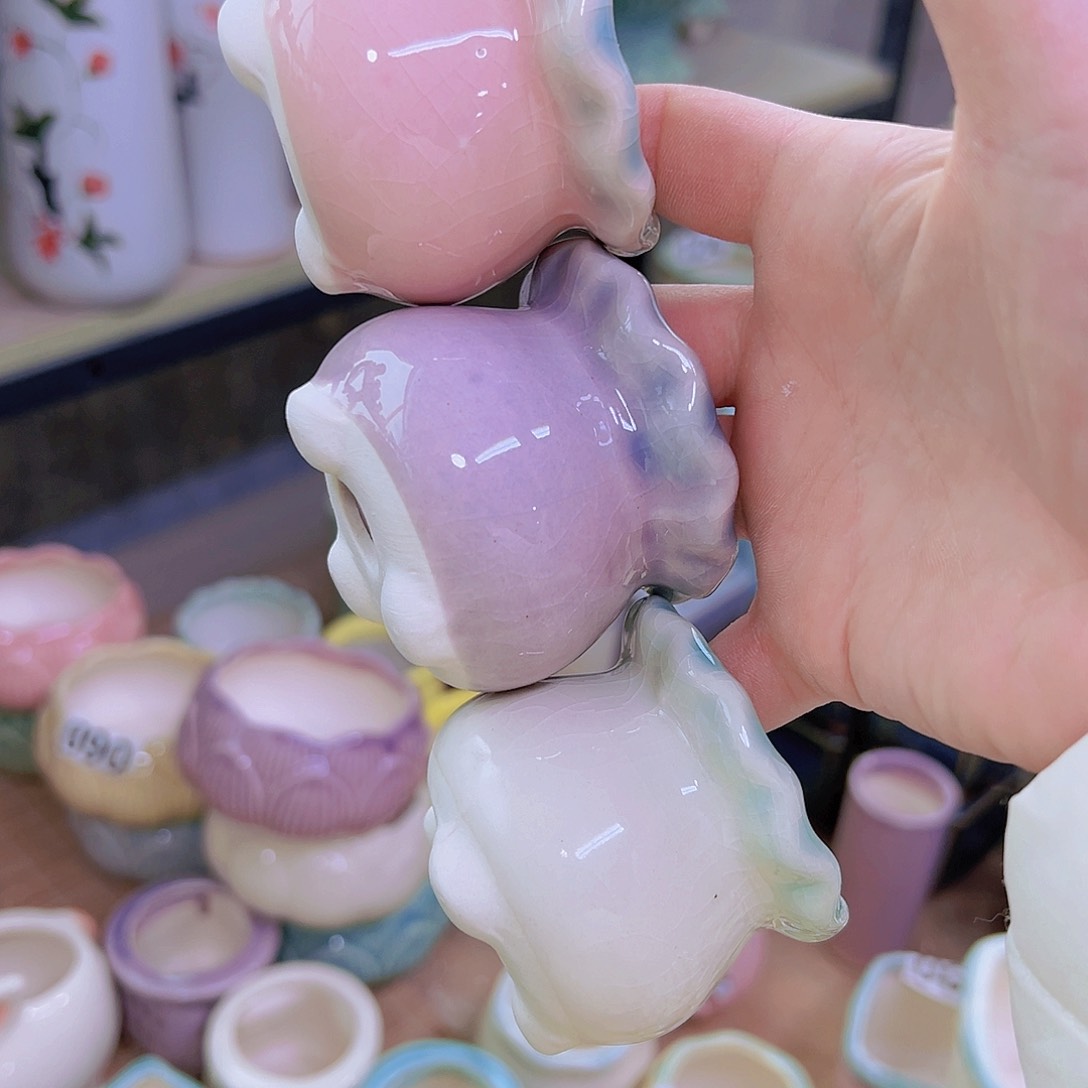 红陶陶瓷花盆当场满12包邮