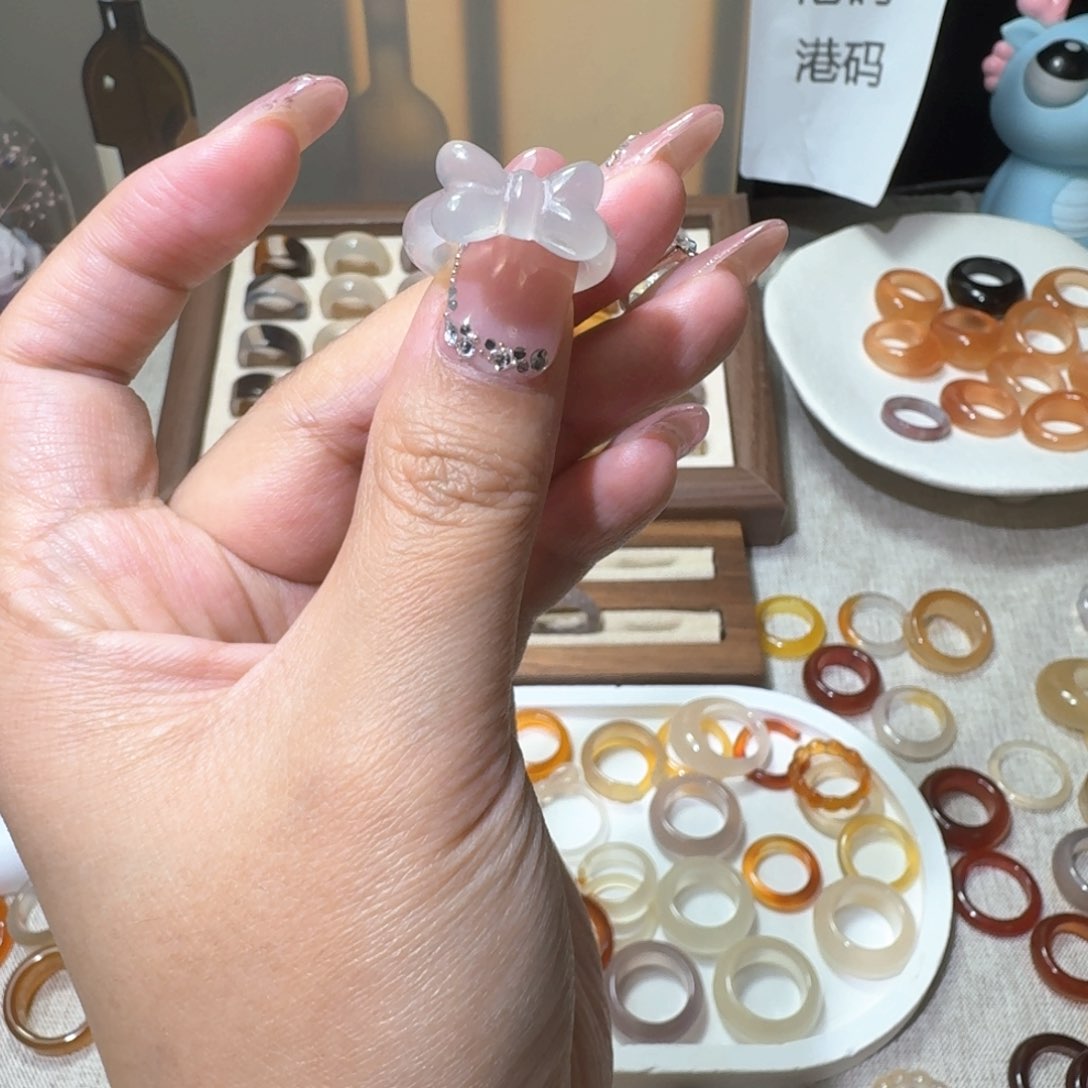 未镶嵌戒指玛瑙/玉髓476港9