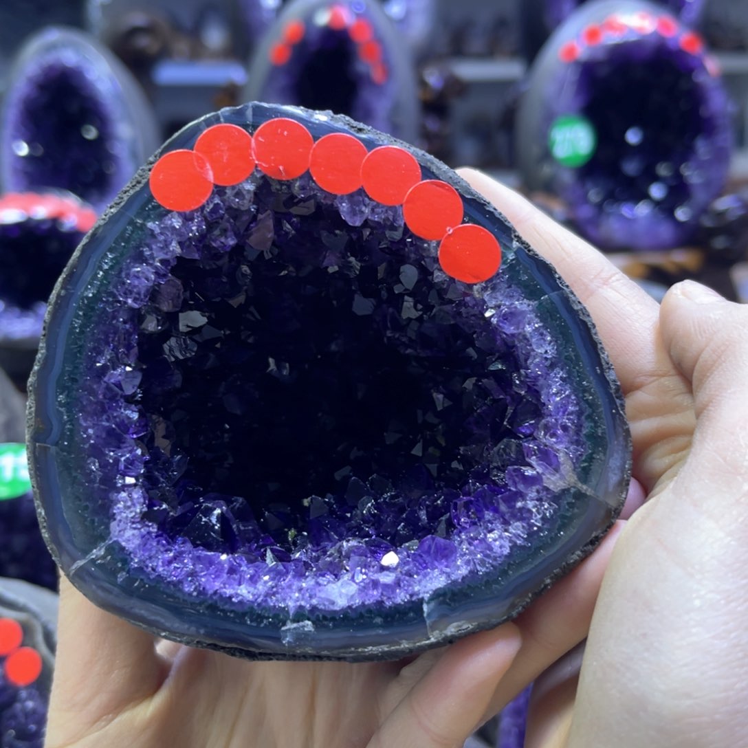 紫晶摆件未镶嵌紫水晶