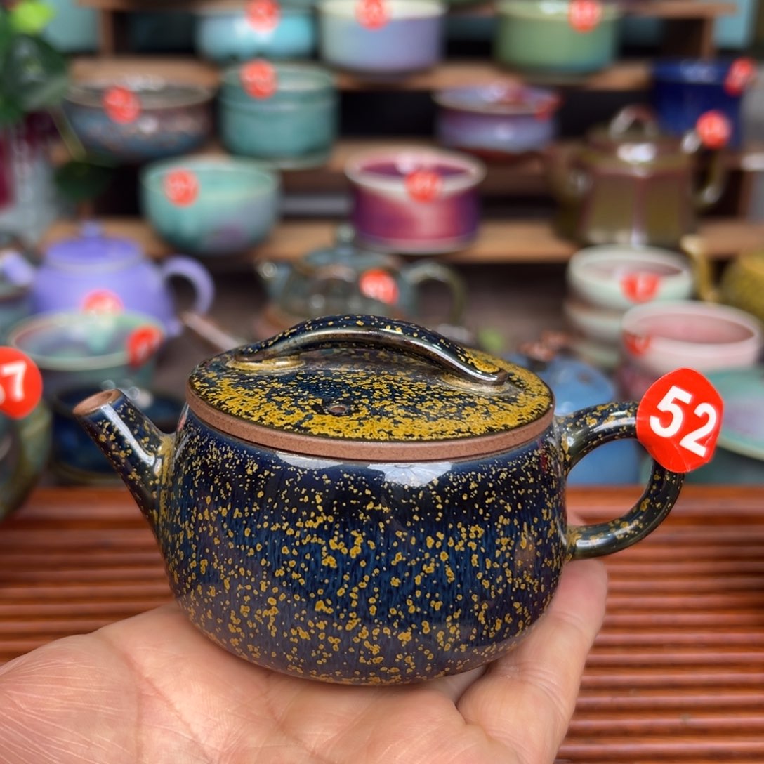 手工制作钧窑茶器