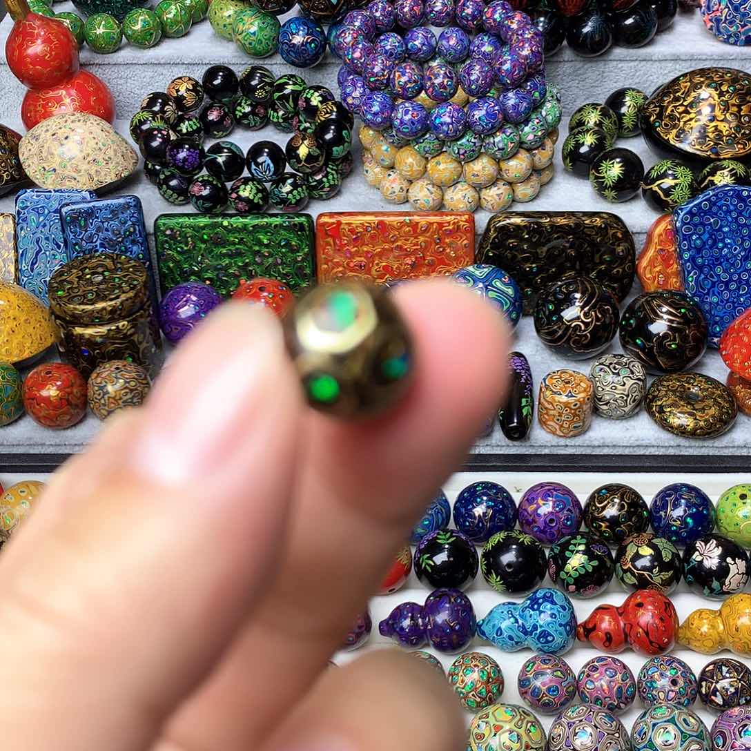 保真非遗大漆工艺欧珀掐丝1.4单珠特惠