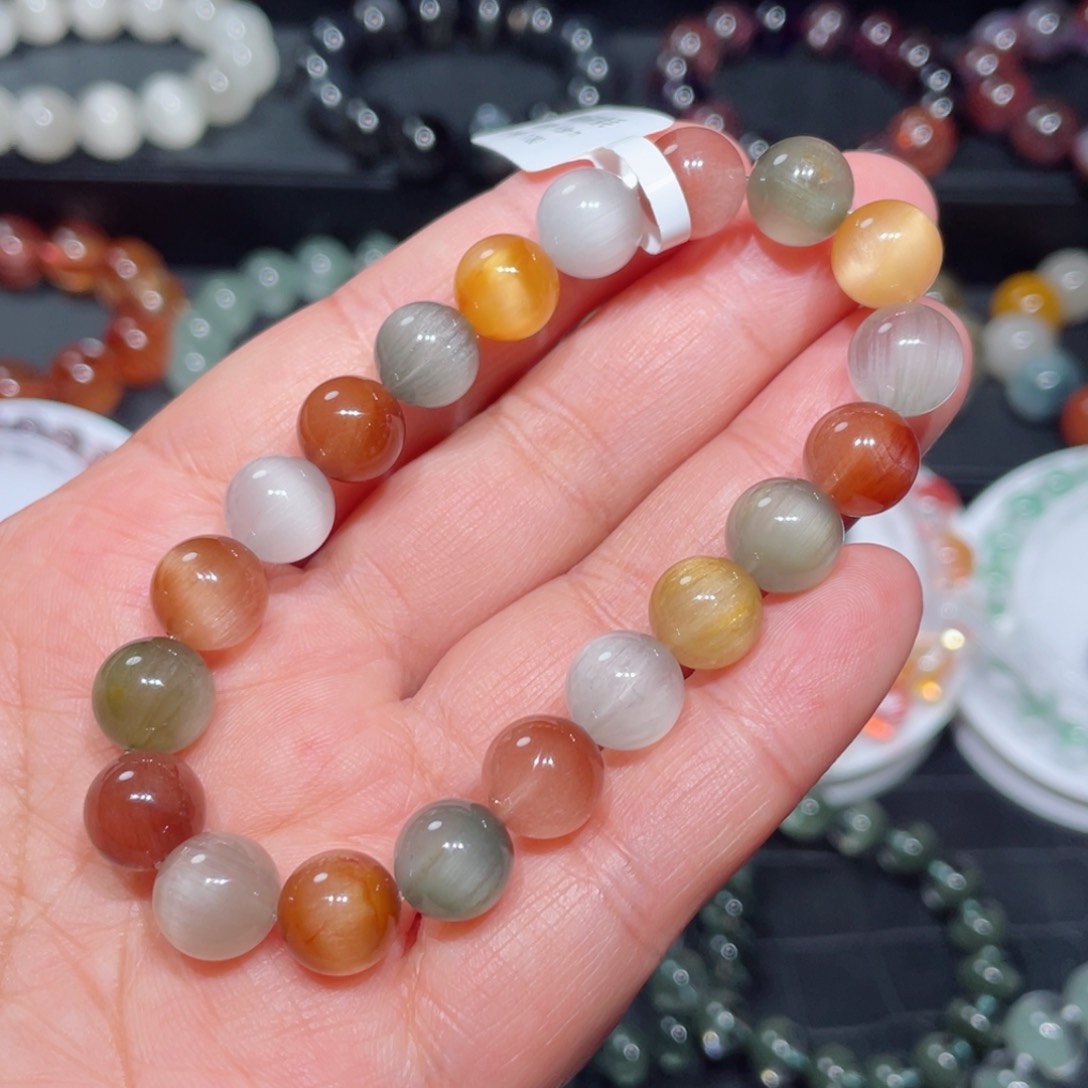 水晶手链未镶嵌兔毛手链