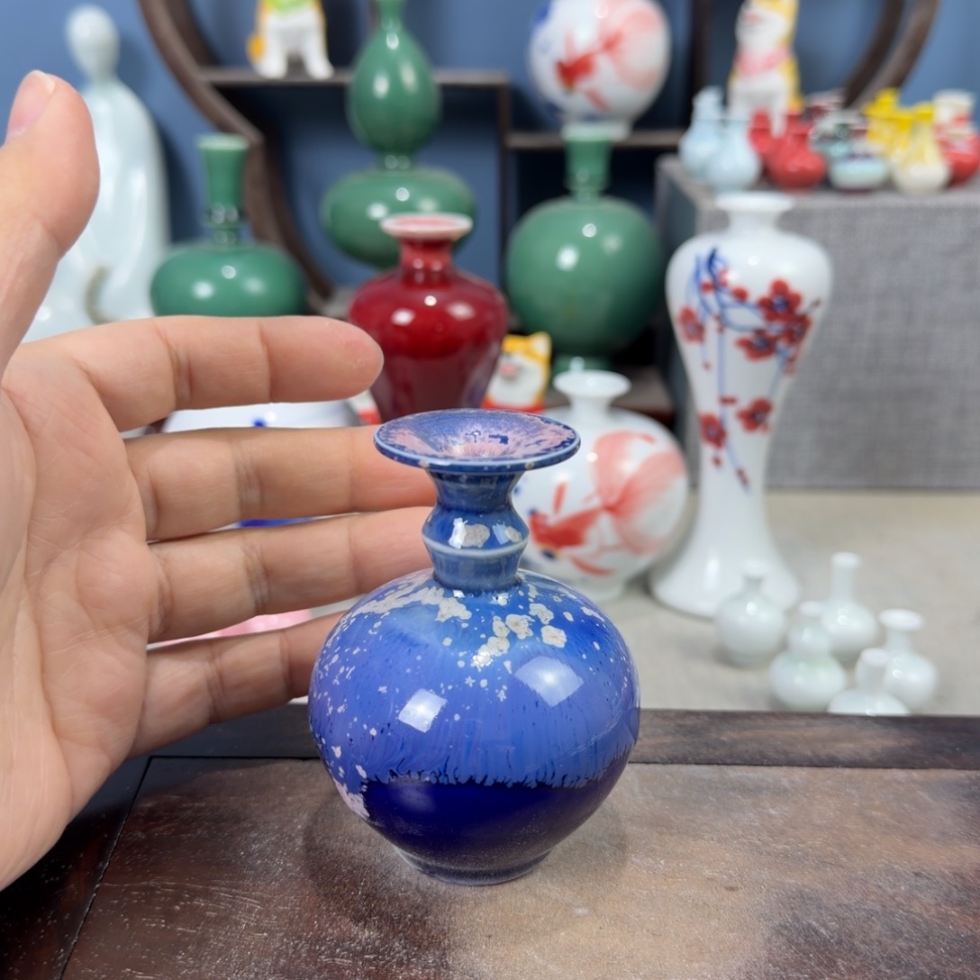 陶瓷手工小花器摆件
