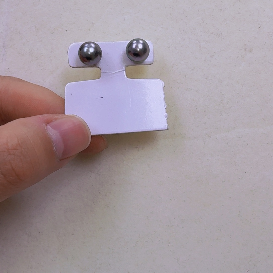 海水珍珠耳饰银S925镶嵌he215