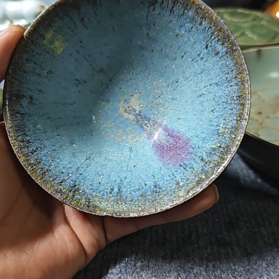 王***祥钧窑斗笠碗捡漏大捡漏