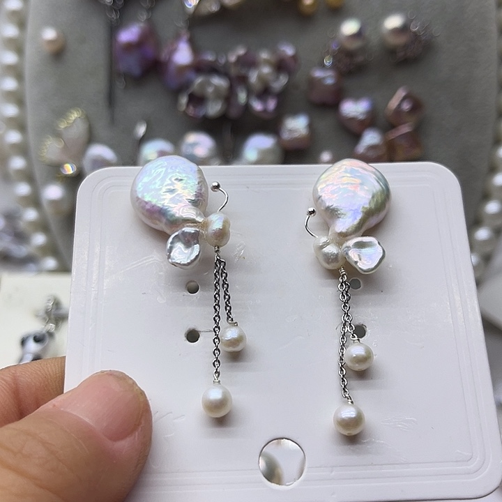 *****淡水珍珠颈饰银S925镶嵌