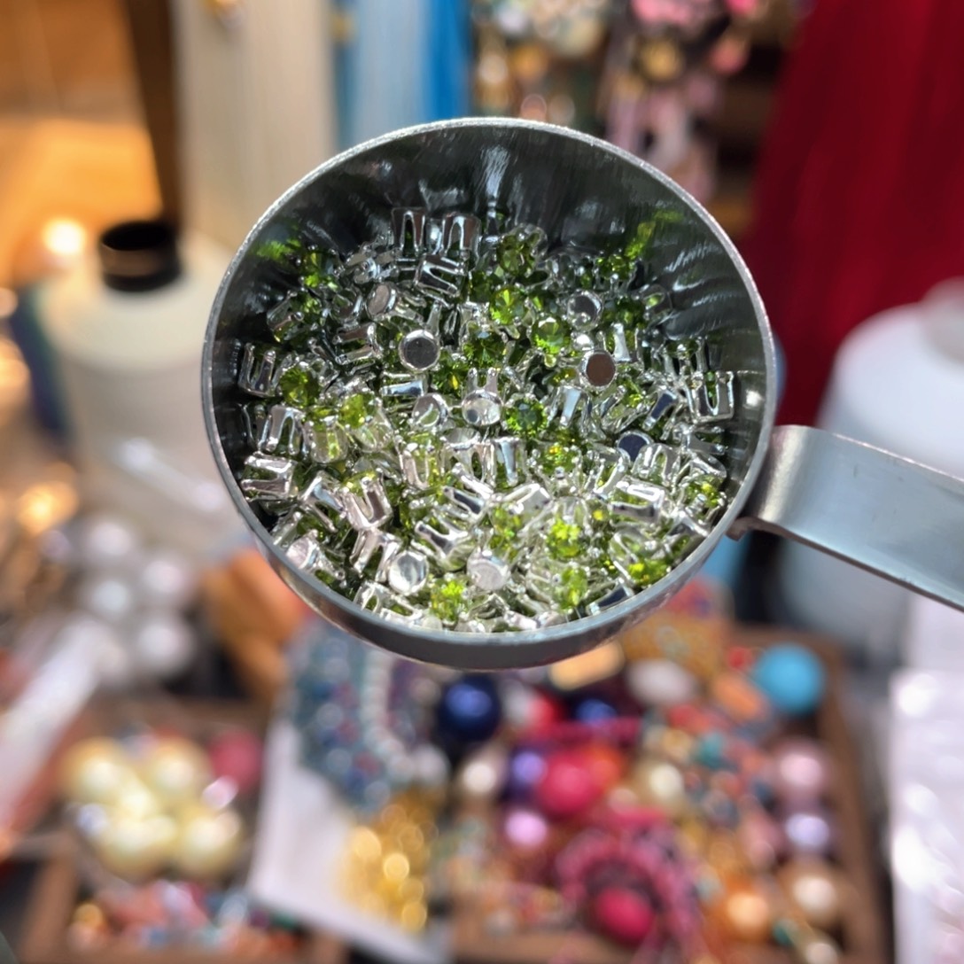 3mm爪圆绿约100pcs手工半成品