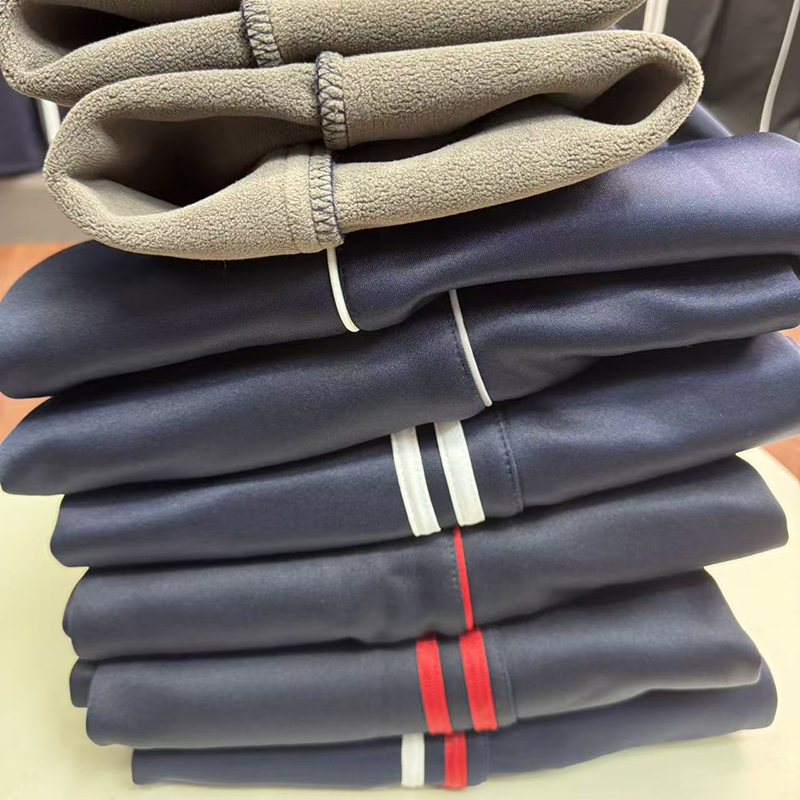 校服裤子秋冬加绒款小学中学高中生校裤藏青色加厚学生棉裤