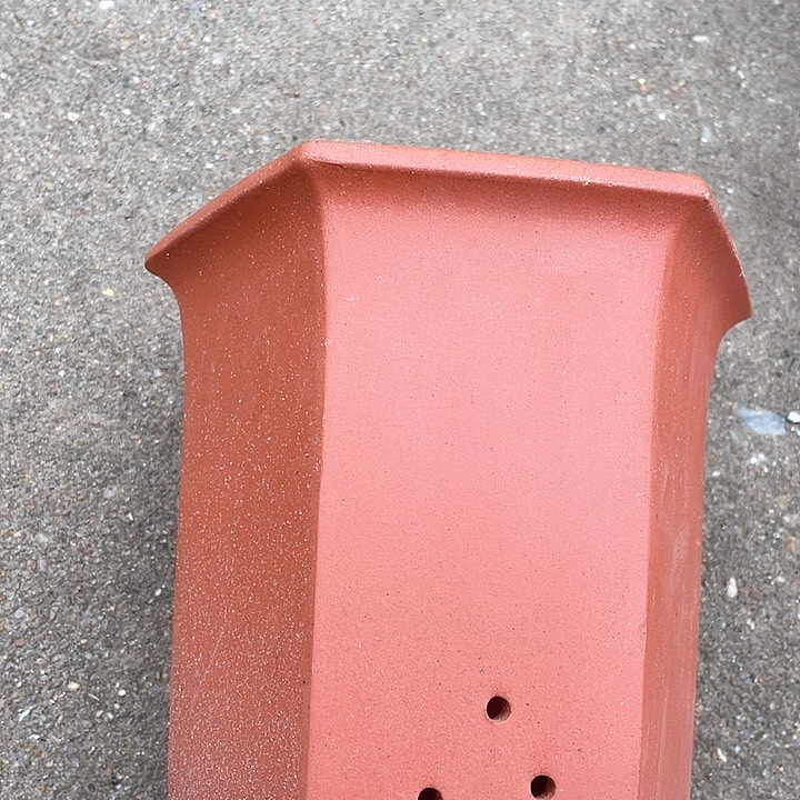 紫砂宜兴紫砂红六方宫灯笑