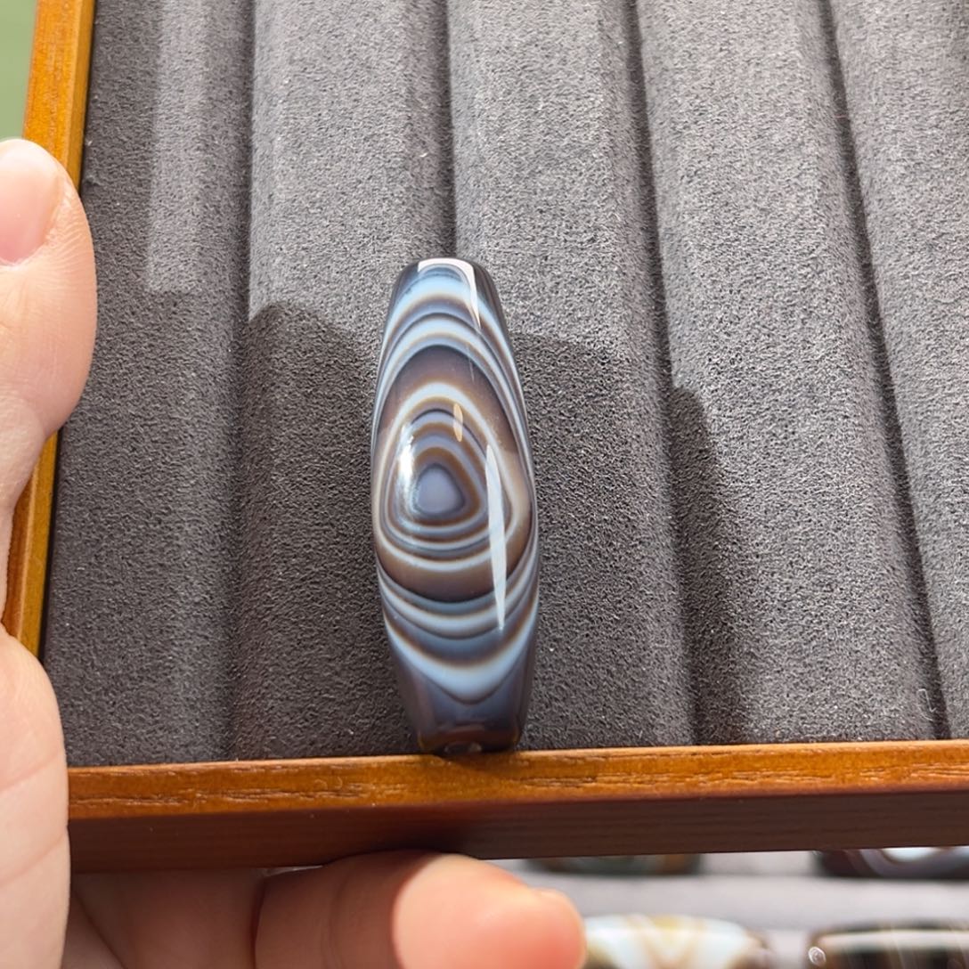 風***景玛瑙/玉髓合金颈饰