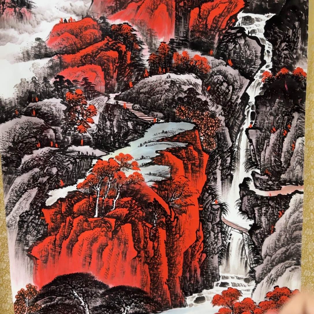 QA原创山水作品！带证书！限购一单 