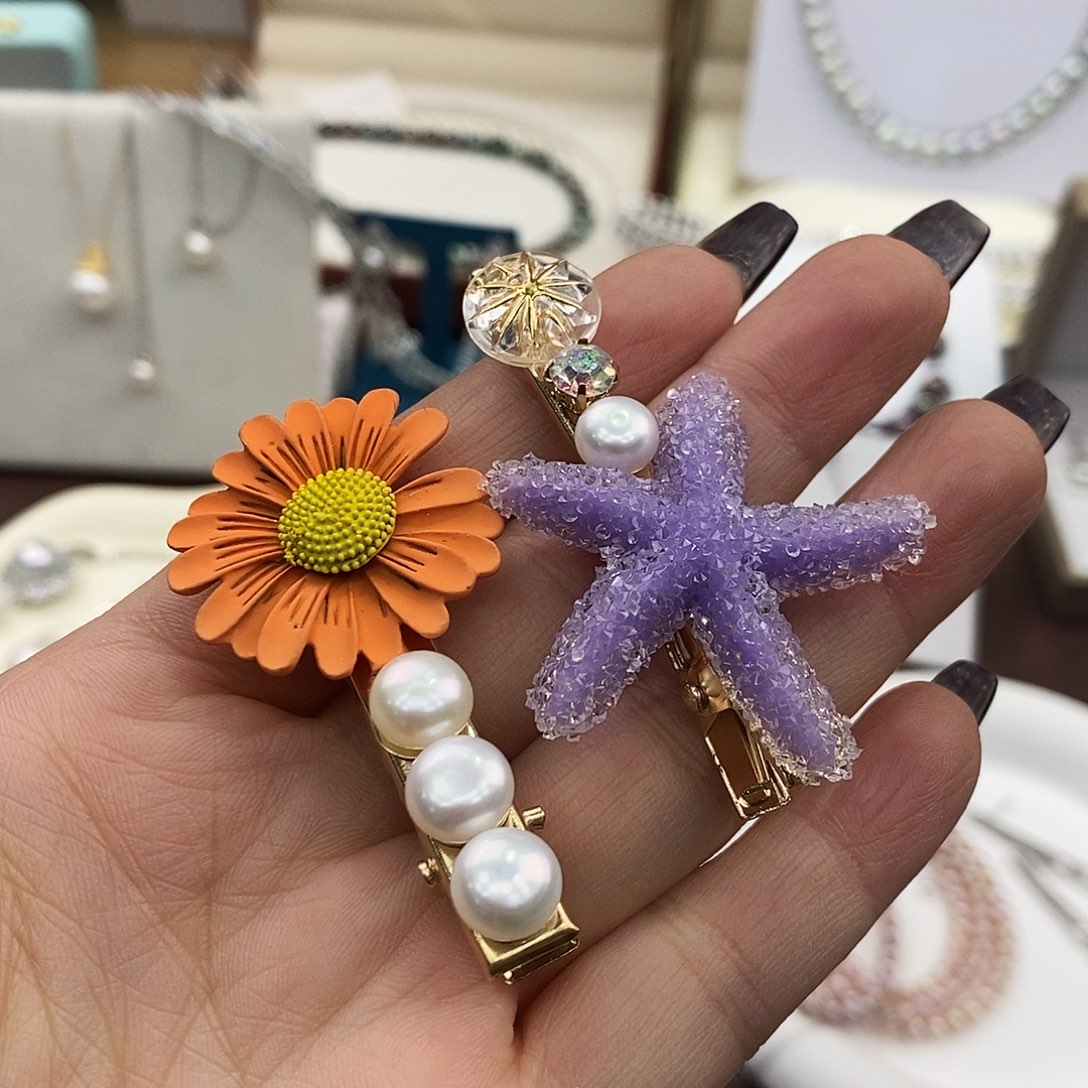 合金淡水珍珠发饰