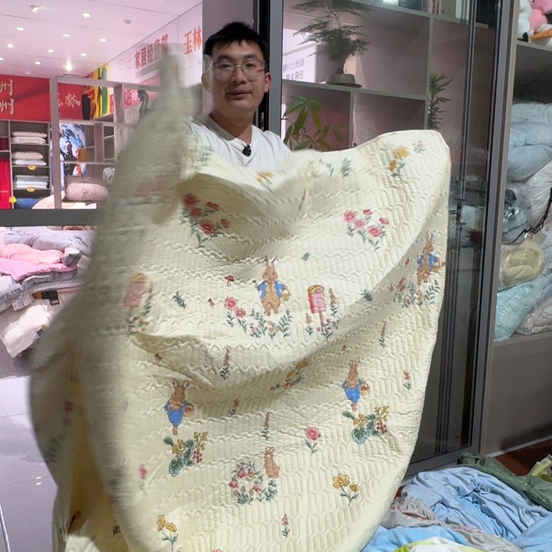 绵羊毛聚酯纤维一米五夹棉床笠微瑕