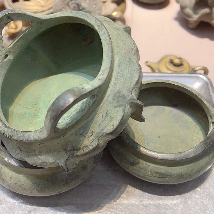 【****子黄铜摆件工艺品，