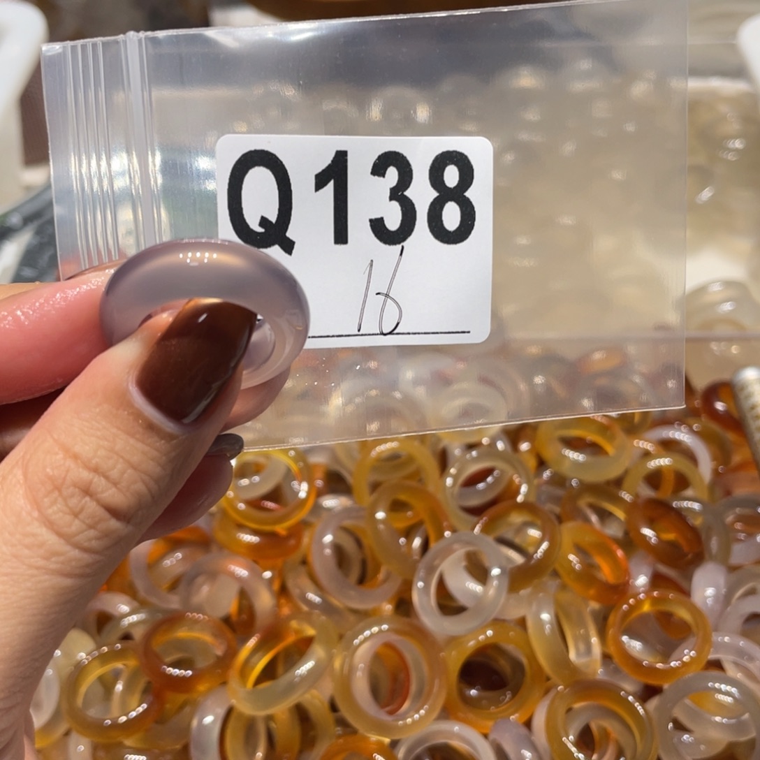 玛瑙/玉髓未镶嵌戒指138