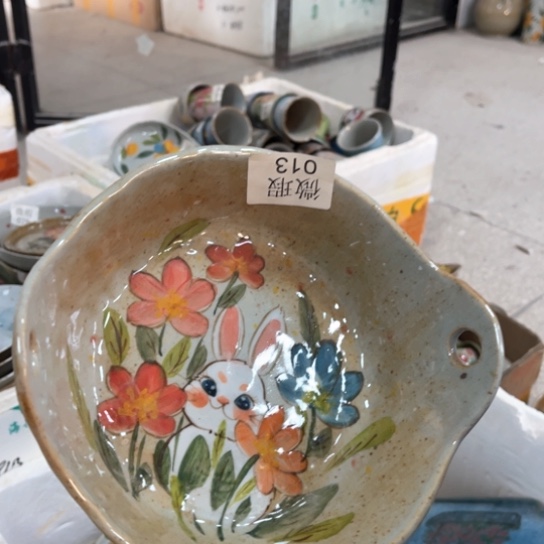 瓦当景德镇釉下手绘陶瓷 