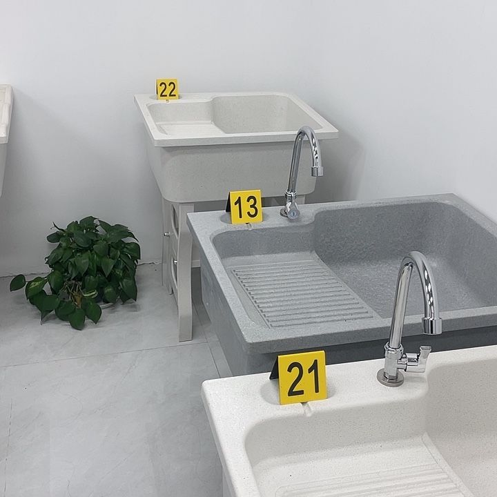 2***9石英石洗衣池平边无挡水60*52*80