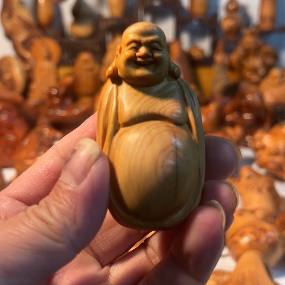 香榧木太行崖柏手把件乐乐
