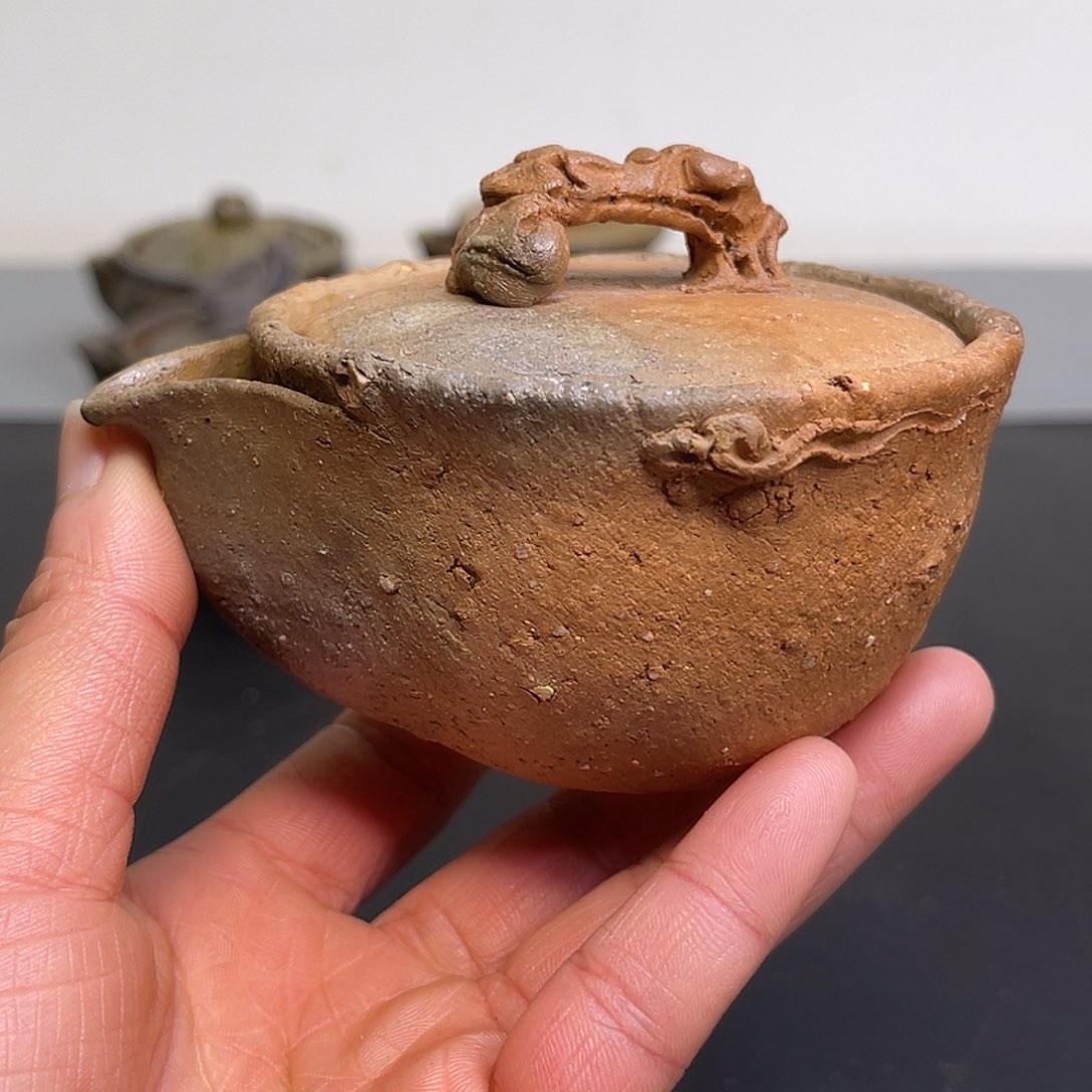 备前烧作品（黄哉耳朵小崩点卷***