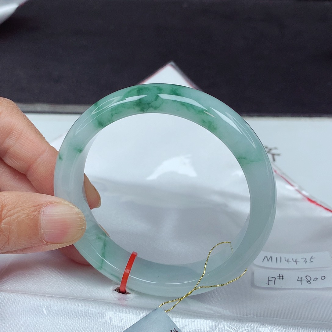 未镶嵌手镯翡翠57圈4435