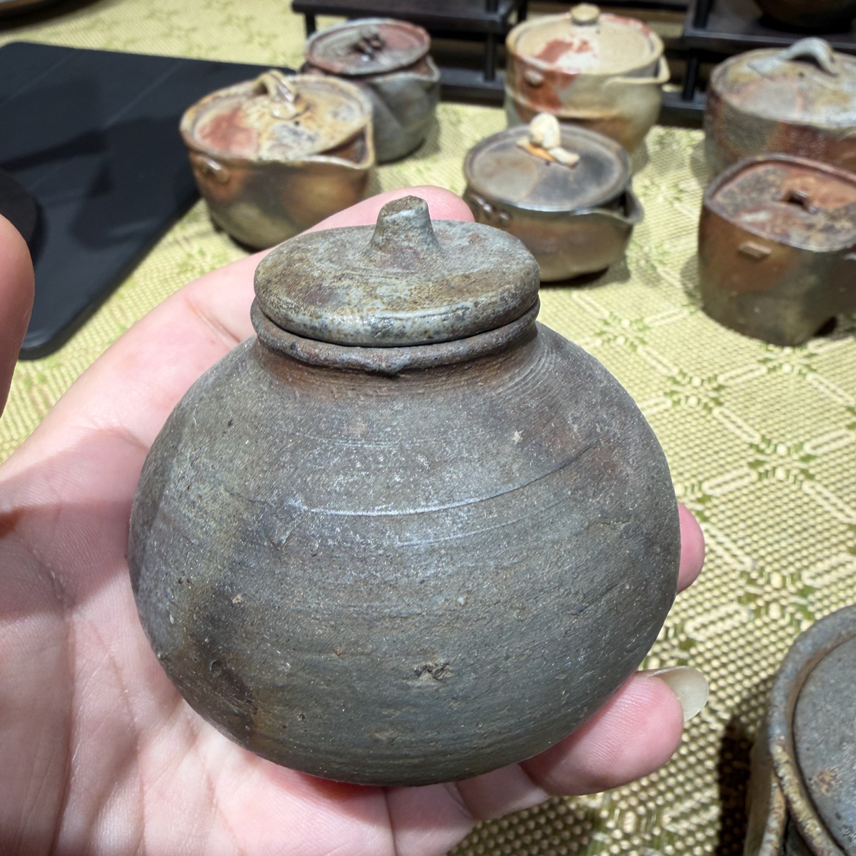 森宝山备前烧茶叶罐