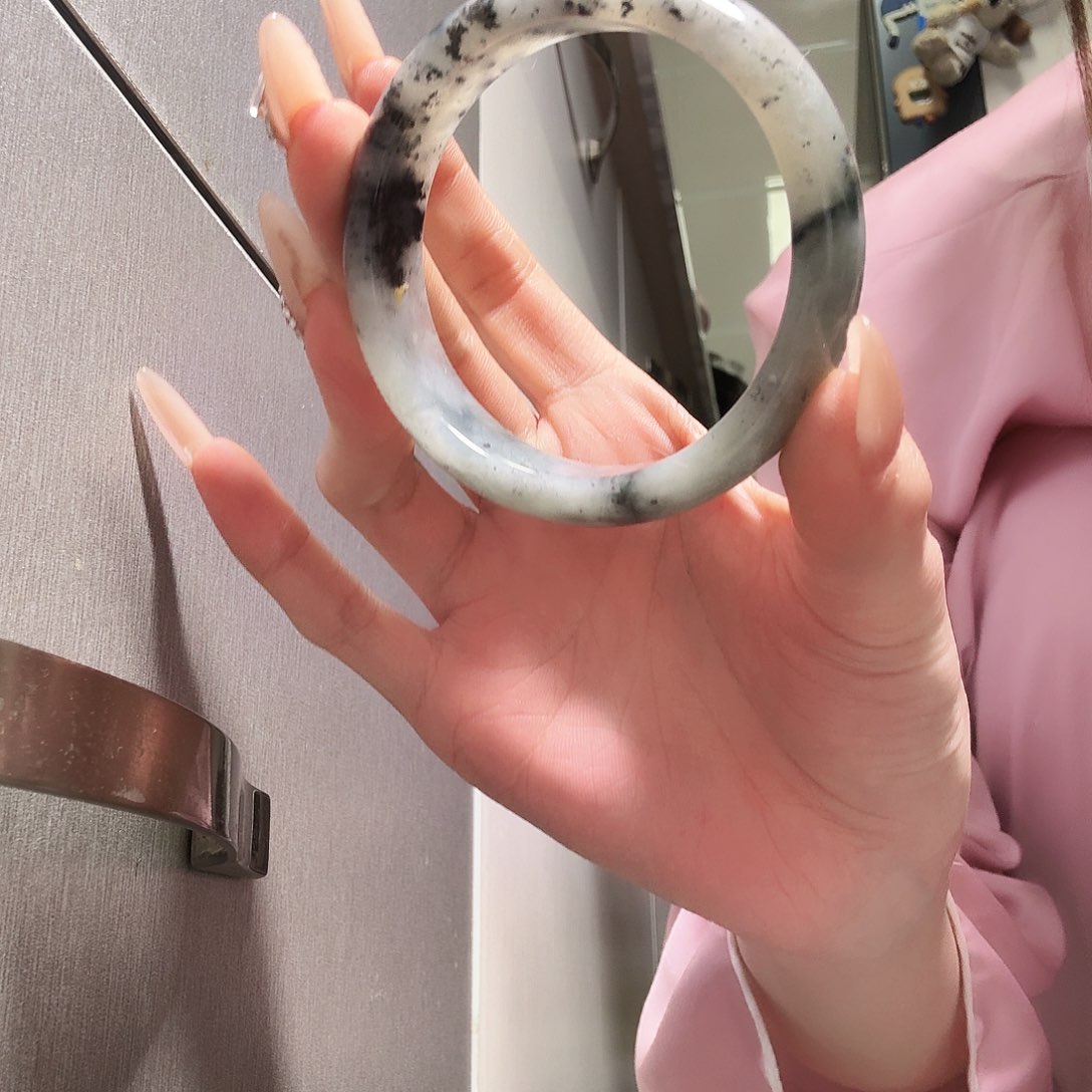 蛇纹石玉55圈口未镶嵌