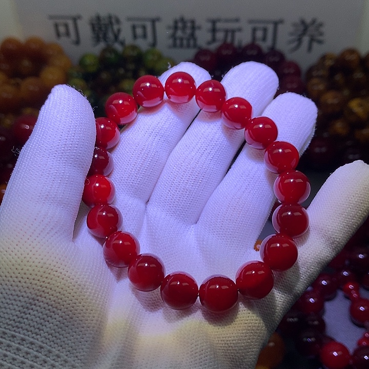 松木手串/手链1.1 帝王血龙木高冰透