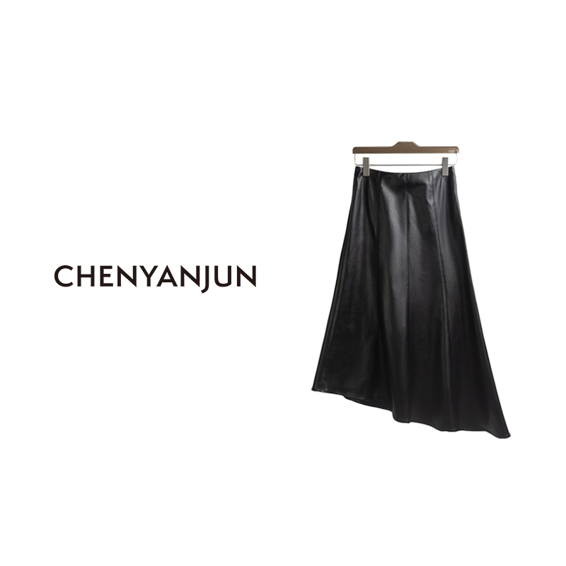 【雾面】不规则设计感显瘦高级感皮裙半身裙CYJ-508