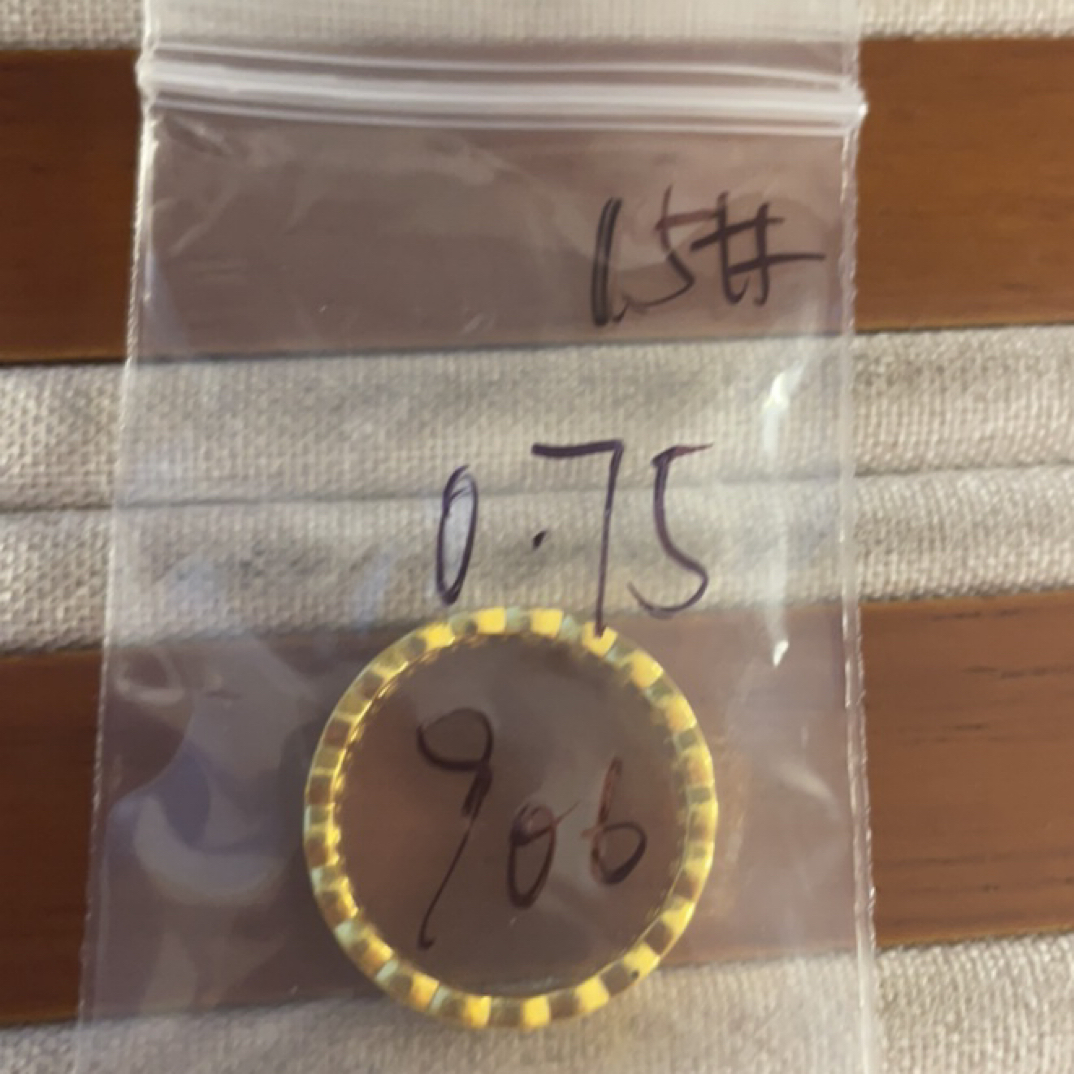 克重0.75 15号 钱多多戒指 足金999