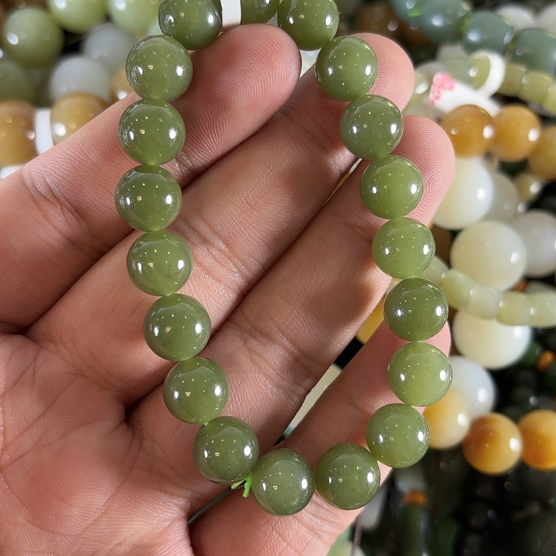 和田玉手链未镶嵌W261