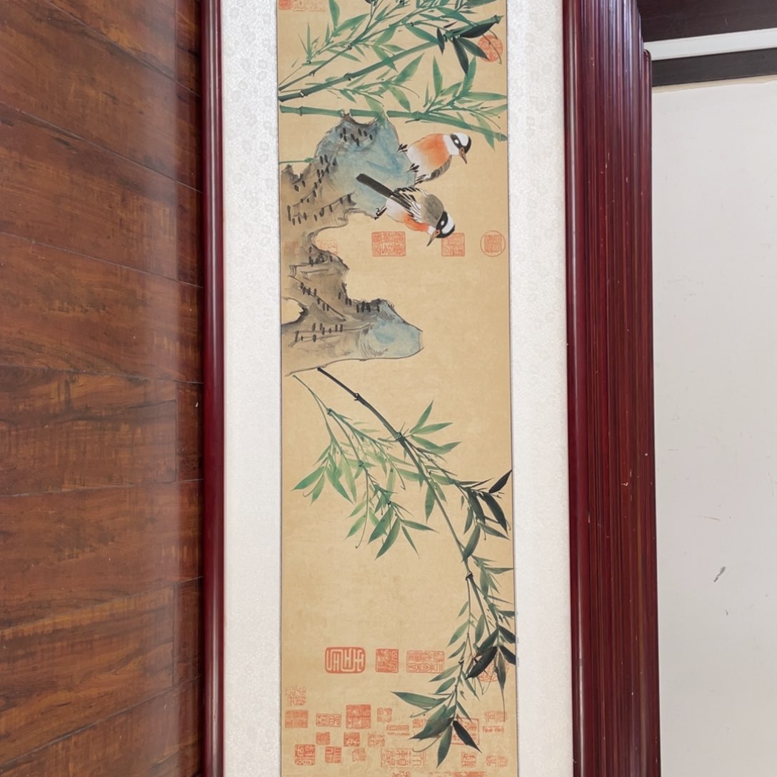 国画带框尺寸48*163厘米