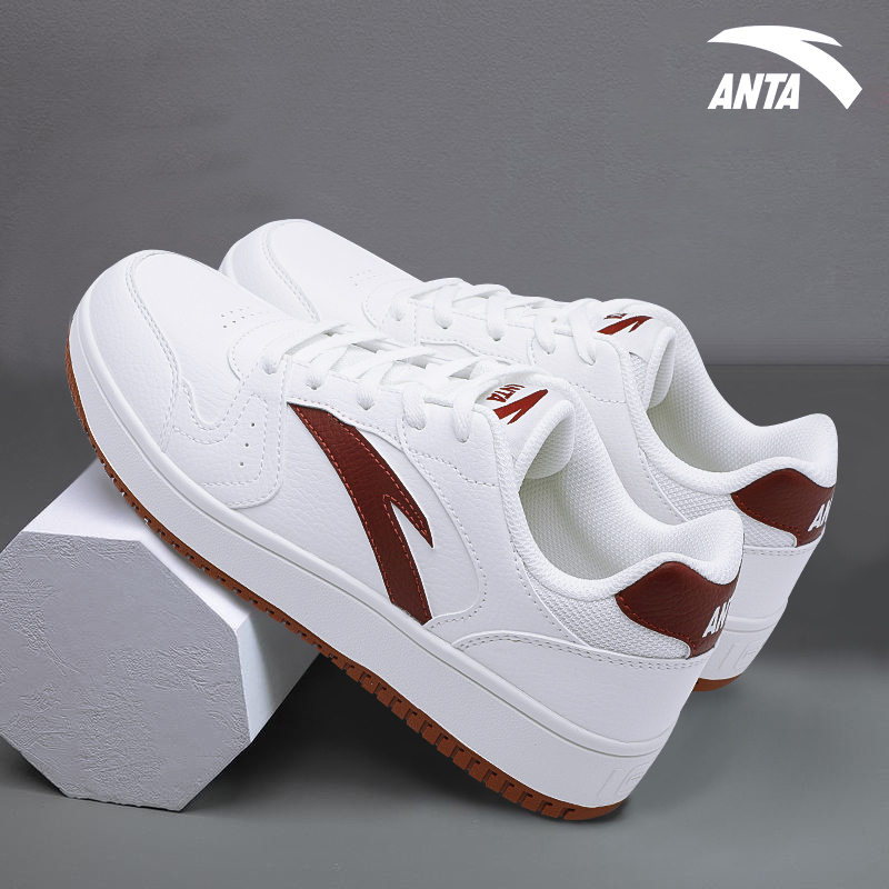 安踏小灵感女鞋板鞋女款小白鞋冬季透气学生通勤百搭运动休闲鞋商品图