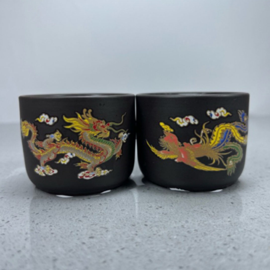 龙凤呈祥扳指变色对杯80cc