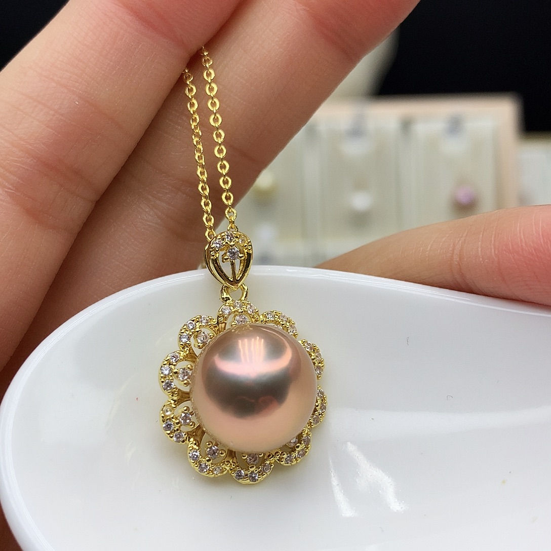 合金颈饰淡水珍珠