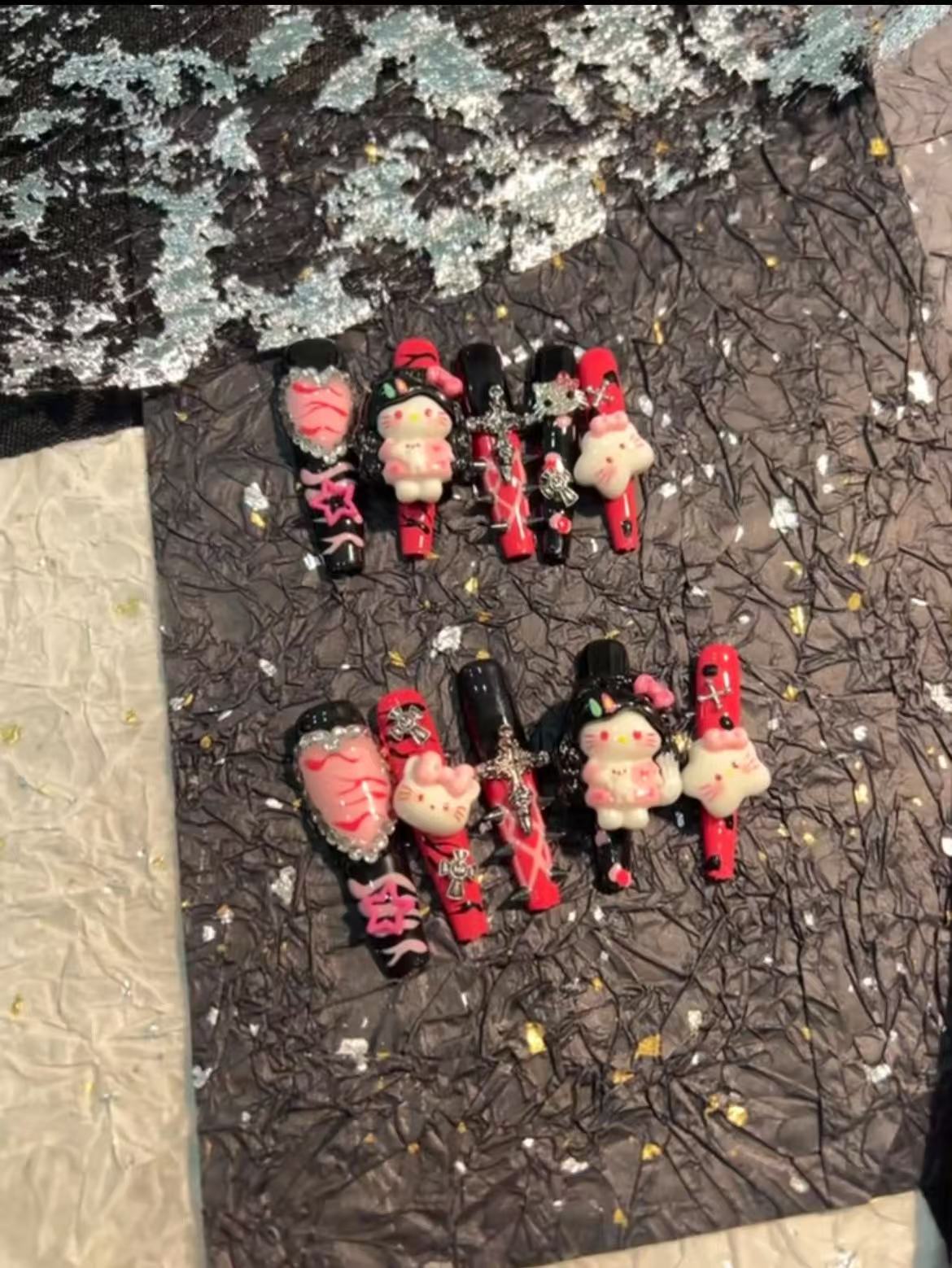 20单链接限购拍这个（纯手工穿戴甲）