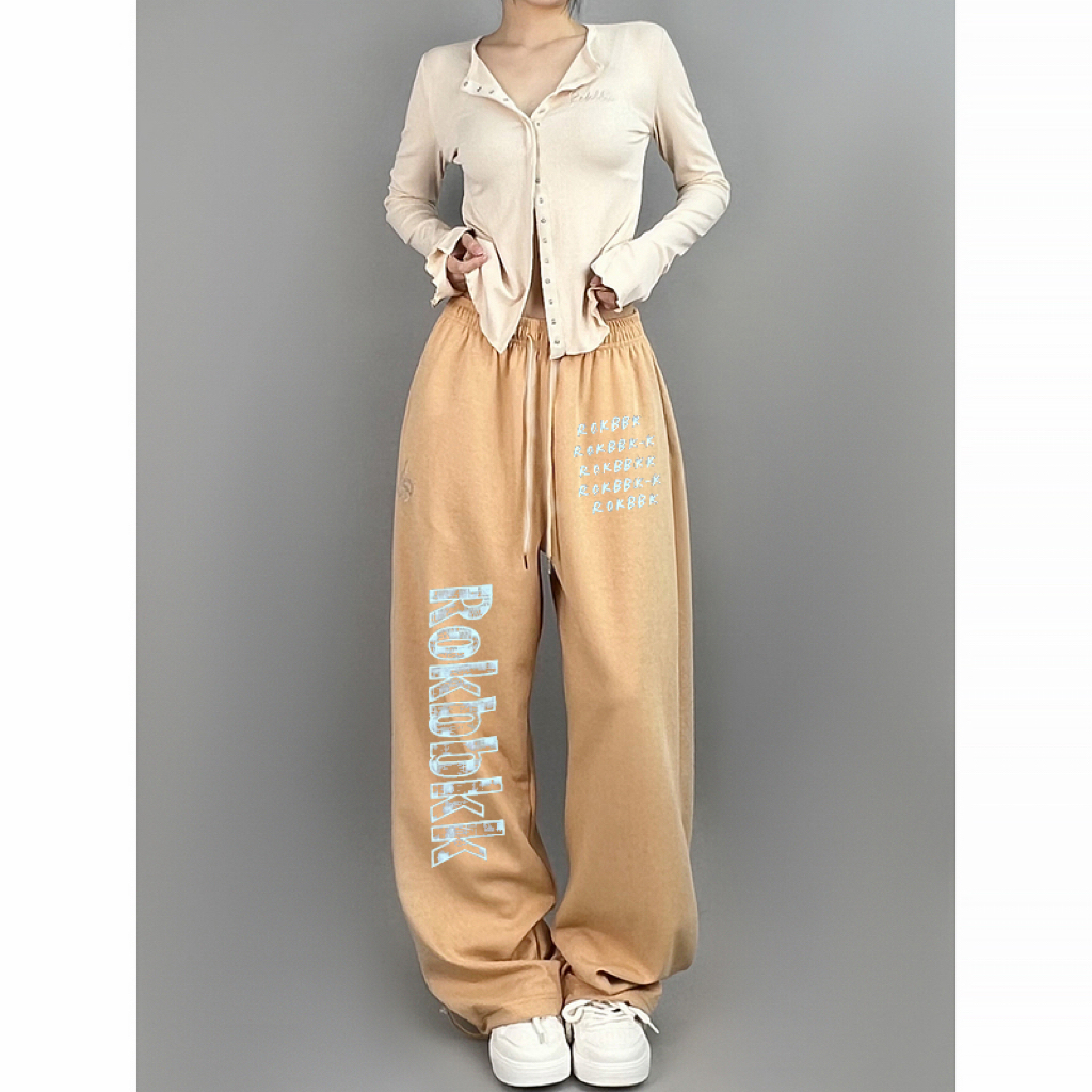 ROKBBK-K布韩街舞潮牌2025休闲显瘦设计感长裤百搭爵士舞