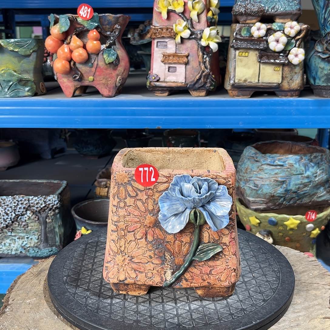 微瑕772 号陶然花器手工花盆