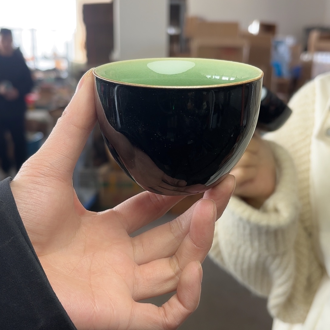 龙泉云间青瓷小米茶器