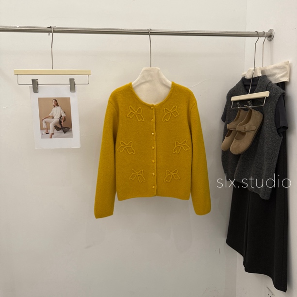 slx@ 1396 蝴蝶结毛衣