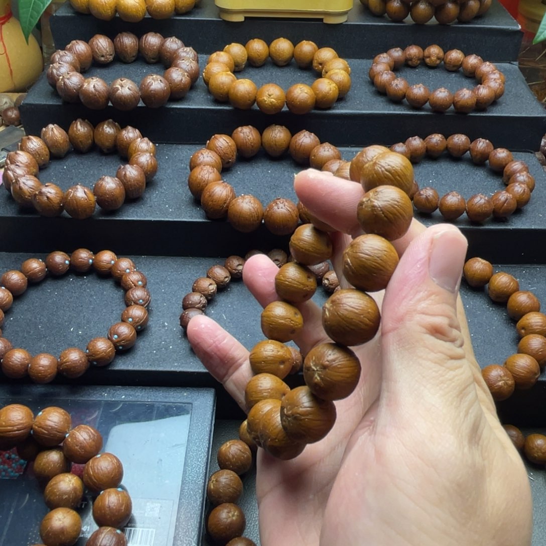 千***逐紫金鼠手串15尺寸土拨鼠加铜眼镶嵌