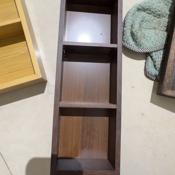 胡桃色3宫格微瑕拍下不退不换